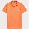 Orange Men’s Ralph Lauren Custom Slim Fit Mesh Polo Shirts