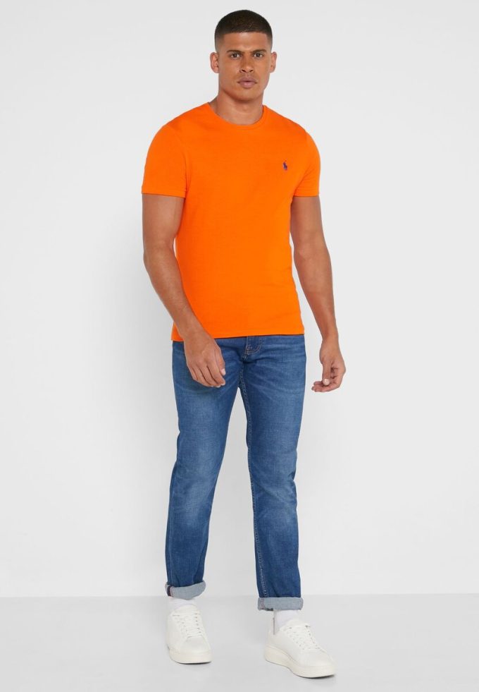 Orange Men’s Ralph Lauren Essential Crew Neck T Shirts