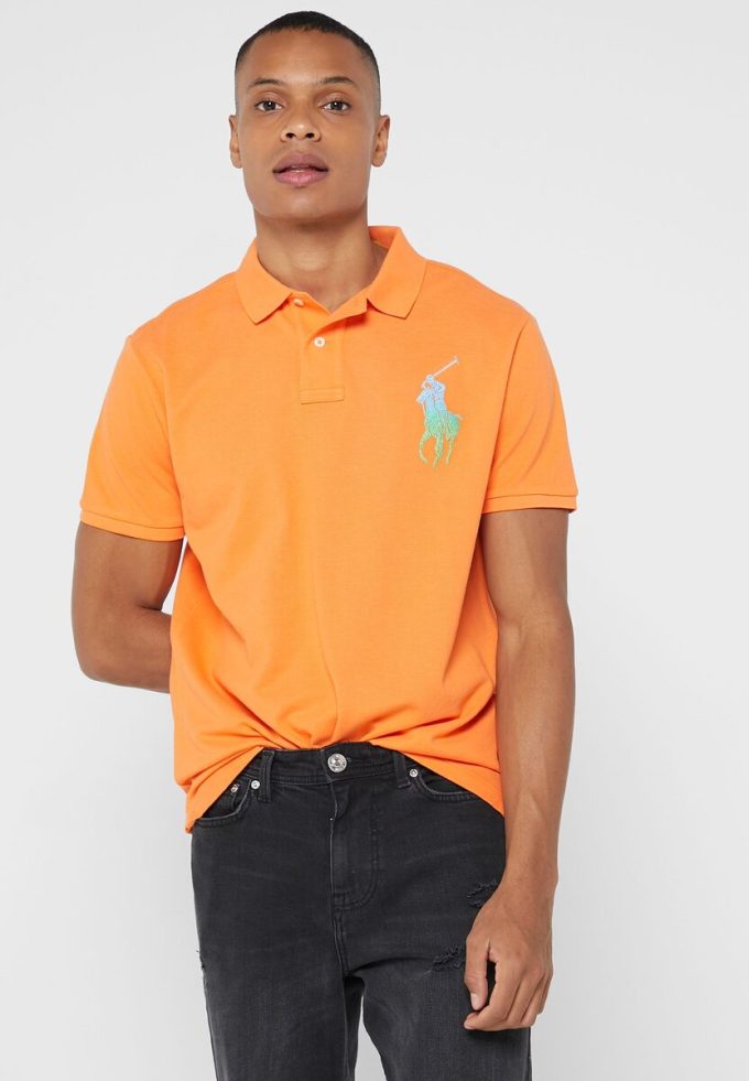 Orange Men’s Ralph Lauren Essential Polo Shirts