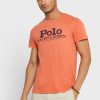 Orange Men’s Ralph Lauren Logo Crew Neck T Shirts