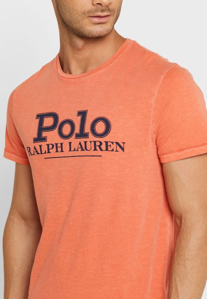 Orange Men’s Ralph Lauren Logo Crew Neck T Shirts