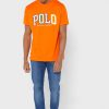 Orange Men’s Ralph Lauren Logo Crew Neck T Shirts Orange Men’s Ralph Lauren Logo Crew Neck T Shirts