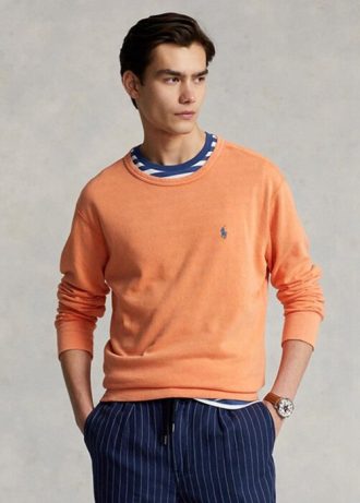 Orange Men’s Ralph Lauren Spa Terry   Sweatshirt