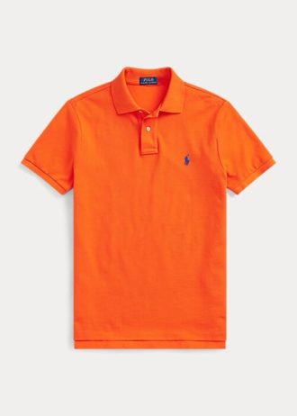 Orange Men’s Ralph Lauren The Iconic Mesh Polo Shirts