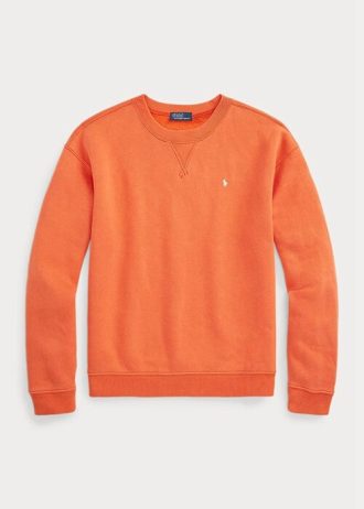 Orange Women’s Ralph Lauren Fleece Crewneck Pullover Sweatshirts Orange Women’s Ralph Lauren Fleece Crewneck Pullover Sweatshirts