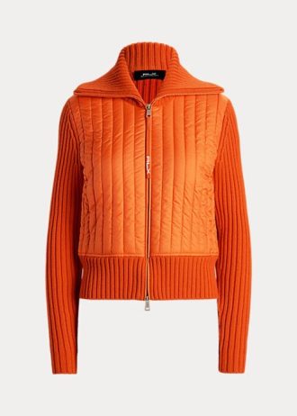 Orange Women’s Ralph Lauren Hybrid Funnelneck Jackets