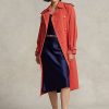 Orange Women’s Ralph Lauren Silk-Blend Coats