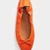 Orange Women’s Ralph Lauren The Pony Ballet Flat Shoes