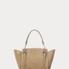 Pale Honey Women’s Ralph Lauren Calf-Suede Soft Ricky 18 Handbag