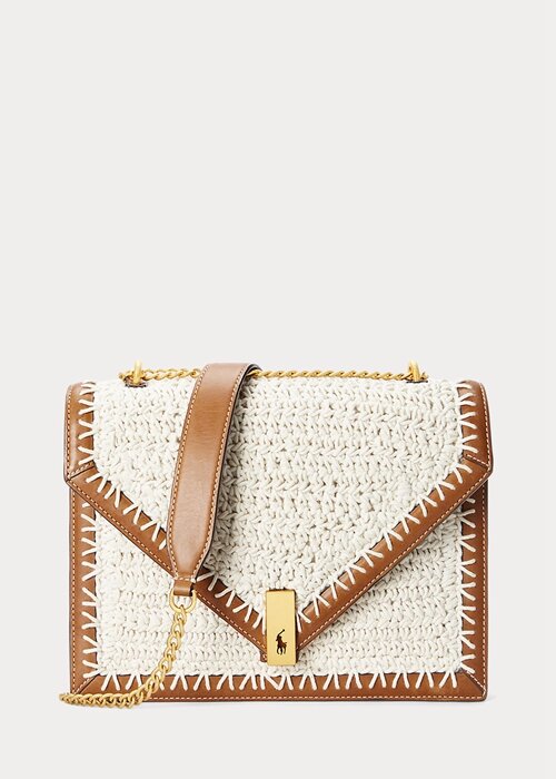 Parchment Cream Women’s Ralph Lauren Polo ID Crochet Envelope Chain Crossbody Bags Parchment Cream Women’s Ralph Lauren Polo ID Crochet Envelope Chain Crossbody Bags