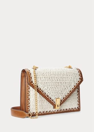 Parchment Cream Women’s Ralph Lauren Polo ID Crochet Envelope Chain Crossbody Bags Parchment Cream Women’s Ralph Lauren Polo ID Crochet Envelope Chain Crossbody Bags