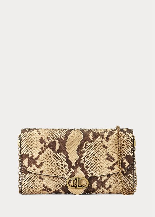 Parchment Women’s Ralph Lauren Faux-Snakeskin Medium Adair Crossbody Bags Parchment Women’s Ralph Lauren Faux-Snakeskin Medium Adair Crossbody Bags