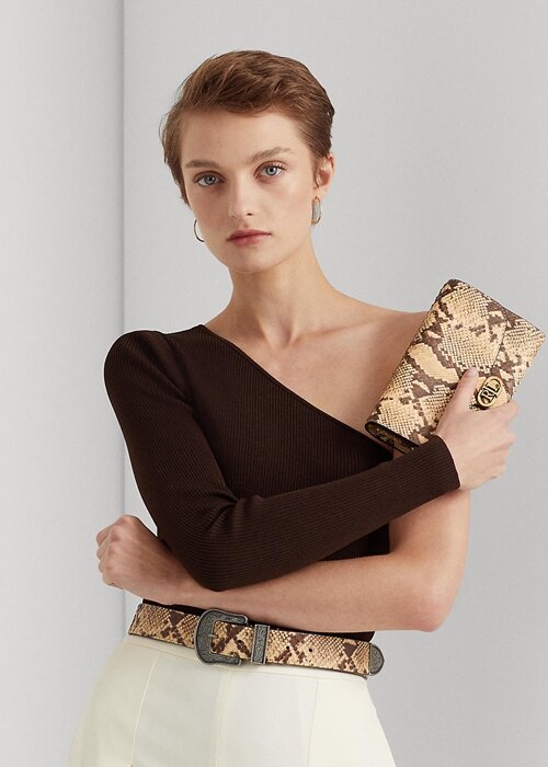 Parchment Women’s Ralph Lauren Faux-Snakeskin Medium Adair Crossbody Bags Parchment Women’s Ralph Lauren Faux-Snakeskin Medium Adair Crossbody Bags