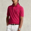 Pink Men’s Ralph Lauren Custom Slim Fit Mesh Polo Shirts Pink Men’s Ralph Lauren Custom Slim Fit Mesh Polo Shirts