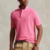 Pink Men’s Ralph Lauren Custom Slim Fit Mesh Polo Shirts