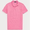 Pink Men’s Ralph Lauren Custom Slim Fit Mesh Polo Shirts