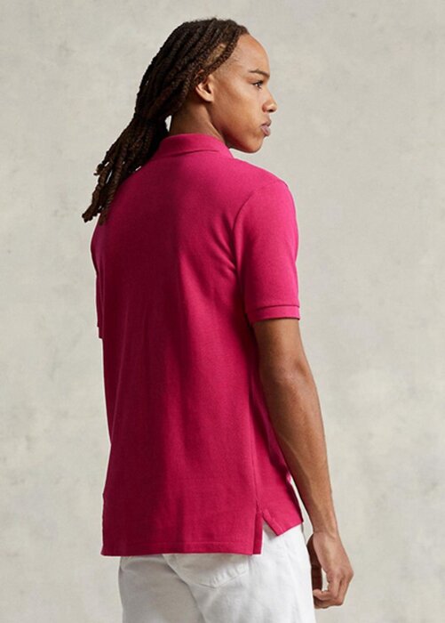 Pink Men’s Ralph Lauren Custom Slim Fit Mesh Polo Shirts Pink Men’s Ralph Lauren Custom Slim Fit Mesh Polo Shirts