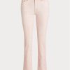 Pink Women’s Ralph Lauren Coated Mid-Rise Straight Ankle Jeans