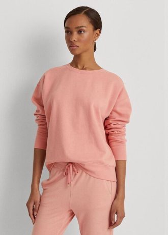 Pink Women’s Ralph Lauren Fleece Pullover Sweatshirts Pink Women’s Ralph Lauren Fleece Pullover Sweatshirts