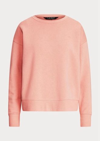 Pink Women’s Ralph Lauren Fleece Pullover Sweatshirts Pink Women’s Ralph Lauren Fleece Pullover Sweatshirts