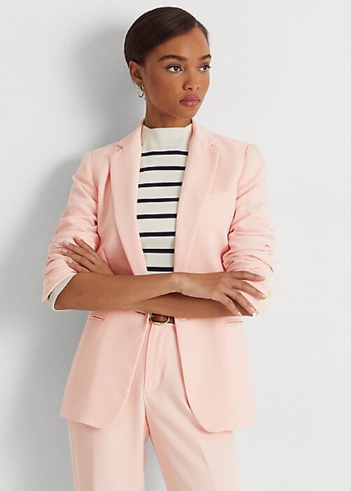 Pink Women’s Ralph Lauren Georgette Blazers Pink Women’s Ralph Lauren Georgette Blazers