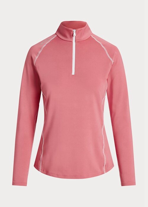 Pink Women’s Ralph Lauren Jersey Quarter-zip Pullover Sweatshirts Pink Women’s Ralph Lauren Jersey Quarter-zip Pullover Sweatshirts
