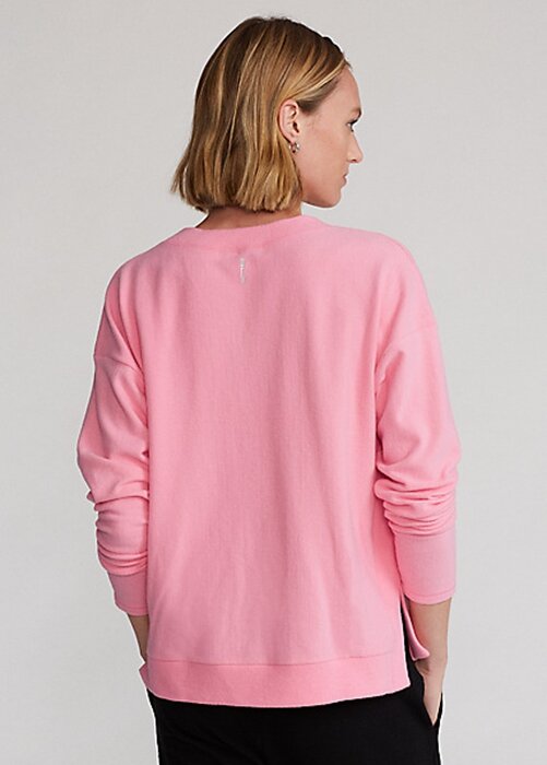 Pink Women’s Ralph Lauren Jersey V-Neck Pullover Sweatshirts Pink Women’s Ralph Lauren Jersey V-Neck Pullover Sweatshirts