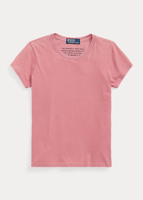 Pink Women’s Ralph Lauren Organic Cotton Crewneck T Shirts Pink Women’s Ralph Lauren Organic Cotton Crewneck T Shirts