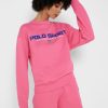 Pink Women’s Ralph Lauren Polo Sweatshirts Pink Women’s Ralph Lauren Polo Sweatshirts