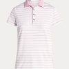 Pink Women’s Ralph Lauren Tailored Fit Jersey Polo Shirts Pink Women’s Ralph Lauren Tailored Fit Jersey Polo Shirts