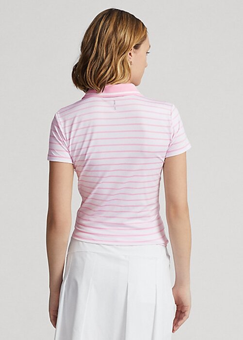 Pink Women’s Ralph Lauren Tailored Fit Jersey Polo Shirts Pink Women’s Ralph Lauren Tailored Fit Jersey Polo Shirts