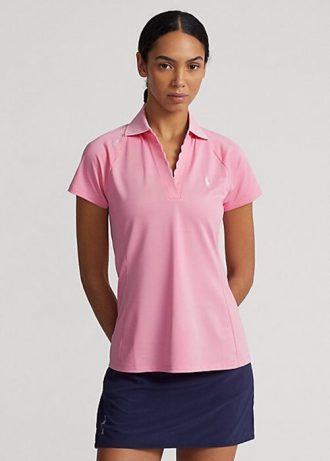 Pink Women’s Ralph Lauren Tailored Fit Piqué Polo Shirts Pink Women’s Ralph Lauren Tailored Fit Piqué Polo Shirts