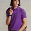 Purple Men’s Ralph Lauren Custom Slim Fit Mesh Polo Shirts