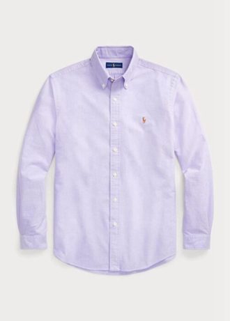 Purple Men’s Ralph Lauren Slim Fit Oxford  Shirts