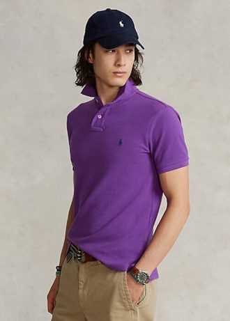 Purple Men’s Ralph Lauren The Iconic Mesh Polo Shirts