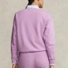 Purple Women’s Ralph Lauren Fleece Crewneck Pullover Sweatshirts