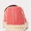 Red Men’s Ralph Lauren Cevio Washed Canvas Espadrille