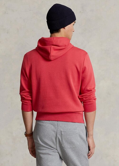 Red Men’s Ralph Lauren Double-knit Hoodie Red Men’s Ralph Lauren Double-knit Hoodie