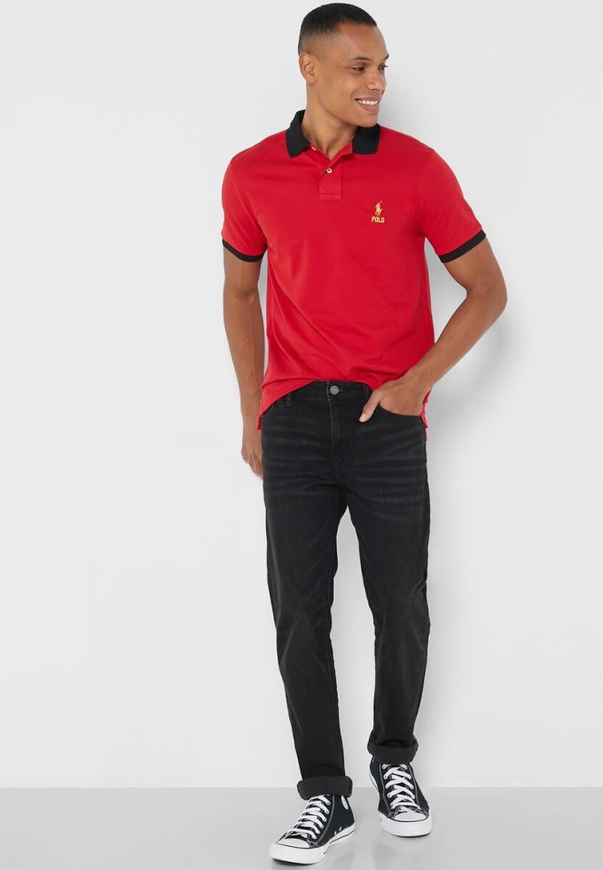 Red Men’s Ralph Lauren Essential T Shirts Red Men’s Ralph Lauren Essential T Shirts
