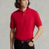Red Men’s Ralph Lauren Slim Fit Mesh Polo Shirts Red Men’s Ralph Lauren Slim Fit Mesh Polo Shirts
