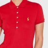 Red Women’s Ralph Lauren Button Detail Shirt Polo Shirts Red Women’s Ralph Lauren Button Detail Shirt Polo Shirts