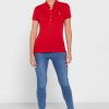 Red Women’s Ralph Lauren Button Detail Shirt Polo Shirts Red Women’s Ralph Lauren Button Detail Shirt Polo Shirts
