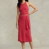 Red Women’s Ralph Lauren Cashmere Wrap Sweater Skirts