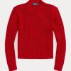 Red Women’s Ralph Lauren Cotton Crewneck Sweaters