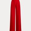 Red Women’s Ralph Lauren Graciela Silk Shantung Pants