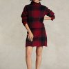 Red Women’s Ralph Lauren Plaid Alpaca-Blend Skirts