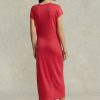 Red Women’s Ralph Lauren Tie-Detail Linen Jersey Dress Red Women’s Ralph Lauren Tie-Detail Linen Jersey Dress