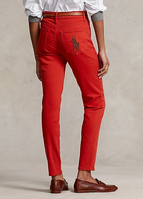 Red Women’s Ralph Lauren Tompkins High-Rise Skinny Jeans Red Women’s Ralph Lauren Tompkins High-Rise Skinny Jeans