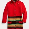 Red Women’s Ralph Lauren Wool Sweater Coats