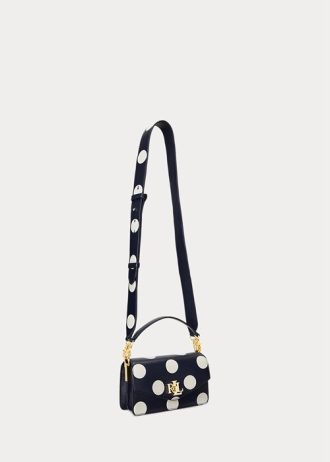 Refined Navy/Vanilla Women’s Ralph Lauren Polka-Dot Small Tayler Crossbody Bags